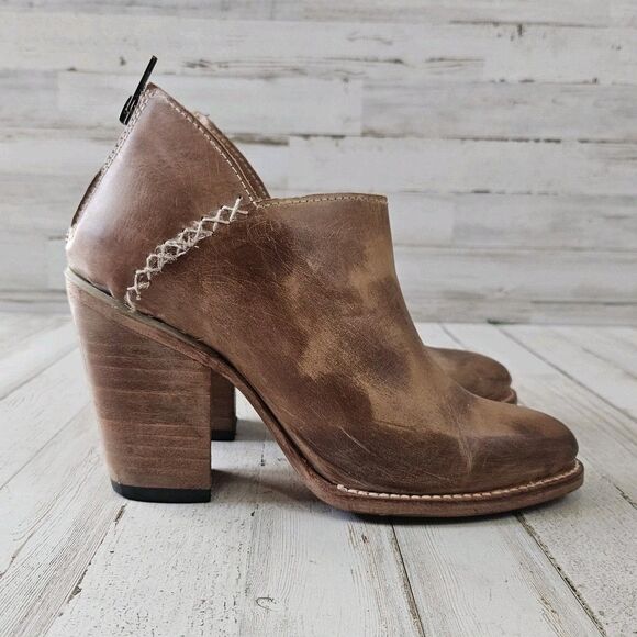 Freebird By Steven FB Steel Distressed Leather Cowgirl Western Boots Size 8 - Picture 3 of 11